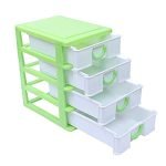 Kuber Industries 4 Layer Storage Drawer, (Green, Standard Size – 5.51 x 7.08 x 7.87 inch, CTKTC013094)