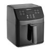 amazon basics 1700 W Digital Air Fryer with Touchscreen Panel|5.5 Litre Non Stick Basket with Metallic Interior|8 Pre Set Functions Including Air Fry, Roasting, Baking & Grilling, 5.5 liter