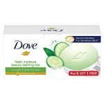 Dove Fresh Moisture Beauty Bathing Bar Makes Skin Soft & Refreshed, 450G (Pack Of 6)
