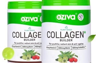 Oziva Plant Based Collagen Builder For Glowing & Youthful Skin | Collagen Powder For Women & Men | With Biotin, Silica & Vitamin C (Collagen Classic 500G (Pack Of 2, 250G Each))