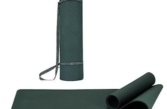 Am Safe-X Delivering The Best Yoga Mat Men And Women (4 Mm Extra Thick Extra Long Extra Wide Exercise Floor Mat For Gym, Workout, Home Fitness, Yoga And Pilates) Olive Green Colour
