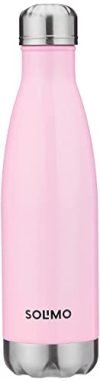 Amazon Brand – Solimo Stainless Steel Insulated 24 Hours Hot or Cold Bottle Flask, 500 ml, Pink