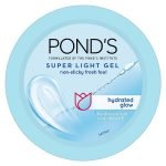 Pond’S Super Light Gel Oil Free Face Moisturizer 100G, With Hyaluronic Acid & Vitamin E For Fresh Glowing Skin & 24 Hr Hydration – Daily Use