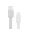 Zebster Z-Cc25 Usb To Type C Cable, Flat Cable, Supports Upto 3A,Charge & Sync (White)