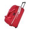 Lavie Sport Polyester 30 cms Anti Theft Combi Lock Camelot Wheel Duffle Bag for Travel | Spacious Compartment | Luggage Bag | Travel Duffle Bag