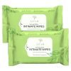Intimate Wipes for Women by Azah AntiBacterial Vaginal Wipes Pack of 40 | pH Balanced Feminine Wipes | All Natural Ingredients for Daily Hygiene | Travel Friendly Wet Wipes for Face and Private Parts