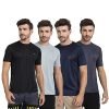 FTX Men’s Solid Regular Fit T-Shirt (723_2_6_7_8_L_Multicolour