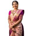 SGF11 Women’s Kanjivaram Soft Silk Saree With Blouse Piece (Pink