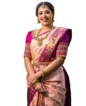 SGF11 Women’s Kanjivaram Soft Silk Saree With Blouse Piece (Pink
