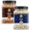 Go Vegan Pure Almond & Cashew – 1kg (500gm*2) kaju badam | Dry Fruit (jar pack)