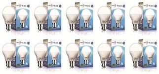 wipro 9W LED Bulb Cool Day Light – Tejas (Pack of 10) – Regular White Light, B22D