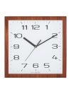 Victor Classic Square Plastic Case Analog Home/Office Decor Wall Clock (Size: 25 x 4 x 25 CM | Color: Rosewood | Weight: 456 grm)