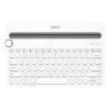 Logitech K480 Wireless Multi-Device Keyboard for Windows, Apple iOS Android Or Chrome, Wireless Bluetooth, Compact Space-Saving Design, Pc/Mac/Laptop/Smartphone/Tablet- White