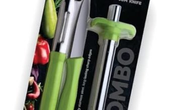 Ganesh Stainless Steel Gas Lighter With Knife & Peeler, 3-Piece, Colour May Vary Colour