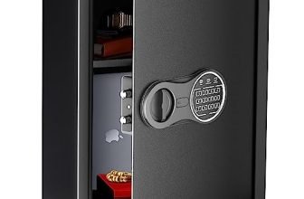 Lifelong Llhs20 56 Litres Home Safe Electronic Locker| Digital Security Safe For Home & Office With Motorized Locking Mechanism, 2 Cubic Feet(1 Year Warranty, Black)