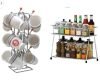 Present a combo pack of Stainless Steel Coffee Cup Holder Orange V shape cup Stand for Modular Kitchen (12 Cups Stand) & Stainless Steel Spice 2-Tier Trolley Container Organizer Organiser/Basket for Boxes Utensils Dishes Plates for Home Containers Kitchen Rack (Steel) Cup Kitchen Rack on Flipkart🔗✅Deal Price @ 269Rs/-