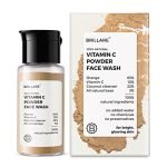 Brillare Vitamin C Face Wash | for Pigmentation & Dark Spots | Coconut & Orange Face Wash for Skin Brightening | 100% Natural Powder Facewash | 15g