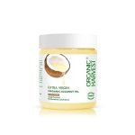 Organic Harvest Extra Virgin Organic Coconut Oil: 100% Pure, Coconut Oil For Hair & Skin, 200Ml, Coconut Virgin Oil For Baby Massage, 100% American Certified Organic, Paraben & Sulphate-Free