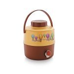 Cello Travel Star Pastic Insulated Water Jug | Inner Stainless Steel Jug | Hot & Cold | Easy To Carry | 20 Litres, Biege