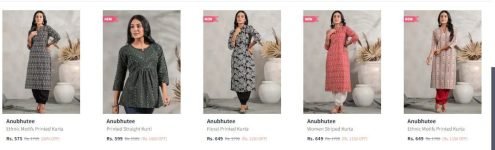 Women’s Kurta & Kurta Set Starts @549.