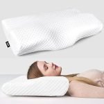 Memory Foam Pillow,Orthopedic Pillow for Neck Pain Pillow for Neck Pain Cervical Contour Memory Foam,Pillow for Neck Pain and Shoulder Pain with Removable Cover (Pack of 1)