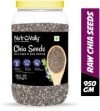 NutroVally Raw Chia Seeds for Weight Loss with Omega 3 , Calcium and Zinc, Fiber Rich Seeds Chia Seeds(950 g)
