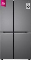 Lg 655 L Frost Free Side By Side Refrigerator(Dazzle Steel, Gl-B257Hdsy)