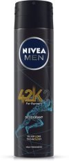 Nivea Men 42K Deodorant, With Silver Ions Technology For Max Freshness – No Alcohol – Reduces Up To 99.9% Odour-Causing Bacteria – Running & Workout Essentials, 150 Ml Deodorant Spray  –  For Men(150 Ml)