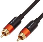 AmazonBasics Digital Audio Coaxial Cable for DVD Player, 25 Feet (Black)