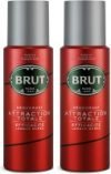BRUT Attraction Totale Deodorant Spray for Men Deodorant Spray  –  For Men(400 ml, Pack of 2)
