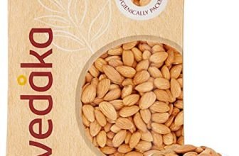 Amazon Brand – Vedaka Popular Whole California Almonds, 1Kg