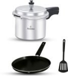 Prestlee Pressure Cooker 3 Ltr Combo Non-Stick Coated Cookware Set(Aluminium, 1 – Piece)