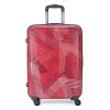 Aristocrat Polyester Hard 76 Cms Luggage- Suitcase(Duedge75Der_Deep Red)