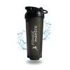 Fitness Mantra® Premium 700ml Protein Shaker Bottle with Mixer Ball for Men & Women [Capacity 700 ml, Black Color]