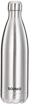 Amazon Brand – Solimo Stainless Steel Insulated 24 Hours Hot or Cold Bottle Flask, 1000 ml, Silver