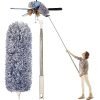 Microfiber Flexible Duster for Fan Cleaning Mop with Long Rod Fan Cleaner Brush with Long Rod Spider Web Cleaner Stick Fan Cleaning Brush Fan Duster| Dusting Brush for Home Cleaning