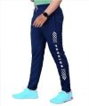 LookMark Men’s Slim Fit Solid Lycra Blend Full Elastic Sport Wear Running Gym Stretchable Jogger Track Pant in Navy Color(Track 05 Navy-XL)