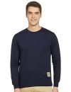 T2F Men’s Cotton Crew Neck Sweatshirt (MNS-SS-01_Navy_M)