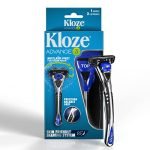 Kloze Advance 3, Shaving Razor for men with 3 Blades (2 Cartridges), Easy & Smooth Shave