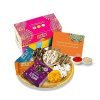 Open Secret Bhaidooj Gift Hamper with Chocolate Cookies | 3 Item Gift Combo – Combo Pack with tika set, Roli, Chawal, Bhai dooj Card for Brother | Corporate Gifts | Gift Box tikka set with Healthy Snacks | Premium Gift Hamper