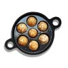 The Indus Valley Super Smooth Cast Iron Paniyaram Pan | Very Small, 7pit, 19cm/7.4 inch, 2.2kg | Induction friendly | Nonstick, Pre-Seasoned Appe/Paddu Pan, 100% Pure & Toxin-free, No Chemical Coating