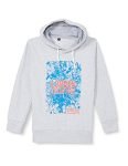 T2F Boy’s Cotton Hooded Neck Sweatshirt (Grey, 5-6 Years)