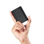 Amazon Basics 10000 mAh Lithium Polymer Mini Power Bank with 22.5W Fast Charging, Dual Output, Charging Indicator, Type-C Cable Included, Black