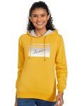 Qube By Fort Collins Women’s Fleece Crew Neck;Hooded Neck Sweatshirt (302 SMU-Inca Gold-L_Inca Gold_L)