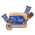 GO DESi – DESi Meetha Kaju Kishmish Coconut Barfi | 300 Grams | Indian Sweets Gift Pack | 25 Individually Wrapped Barfis | Dry Fruits Sweet | Cashew Nuts Raisin bar | Sweets Indian Mithai