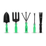 Visko GTK Garden Tool kit (Green and Black, 5-Pieces)