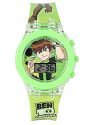 Emartos Ben Ten 10 Watch Digital Watch for Kids (Multicolour Dial Green Colored Strap) [3-7 Years]