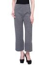 EPILOG Women’s Winter Wear Grey Woolen Palazzo Pants For Women | Daffodil Acrylic Woolen Fabric | Free Size (28-44) | Border Embroidery Design Loose