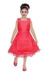 DHS Coral Coloured Girls Frock (3-4 Years)
