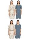 Pinkmint Women’s Crepe Digital Print Straight Kurta [Pack of 2](NV-351-386-L)